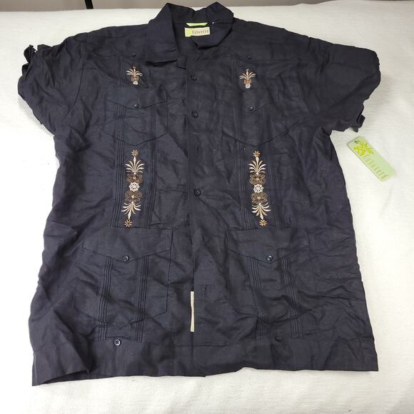 Vintage Hawaiian Shirt Mens Sz Medium Lot of 4 Rayon Cubavera NWT Y2k Summer - Picture 11 of 13